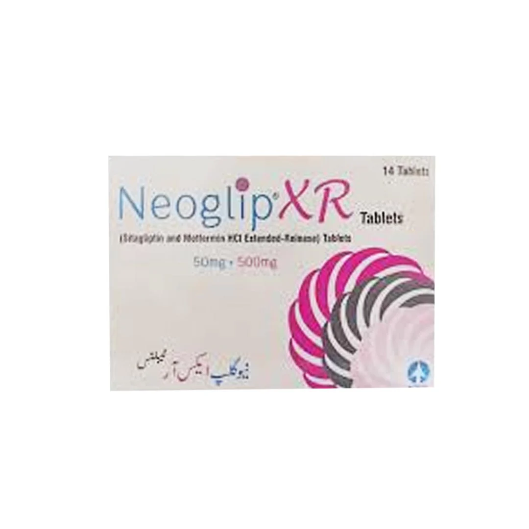 Neoglip XR (Sitagliptin/Metformin) Tablets 50/500mg, 14 Ct - ATCO