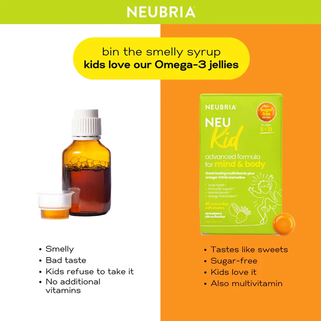 Neubria Neu Kid Multivitamin Plus Omega-3 Soft Chews, 30 Ct - Image 5