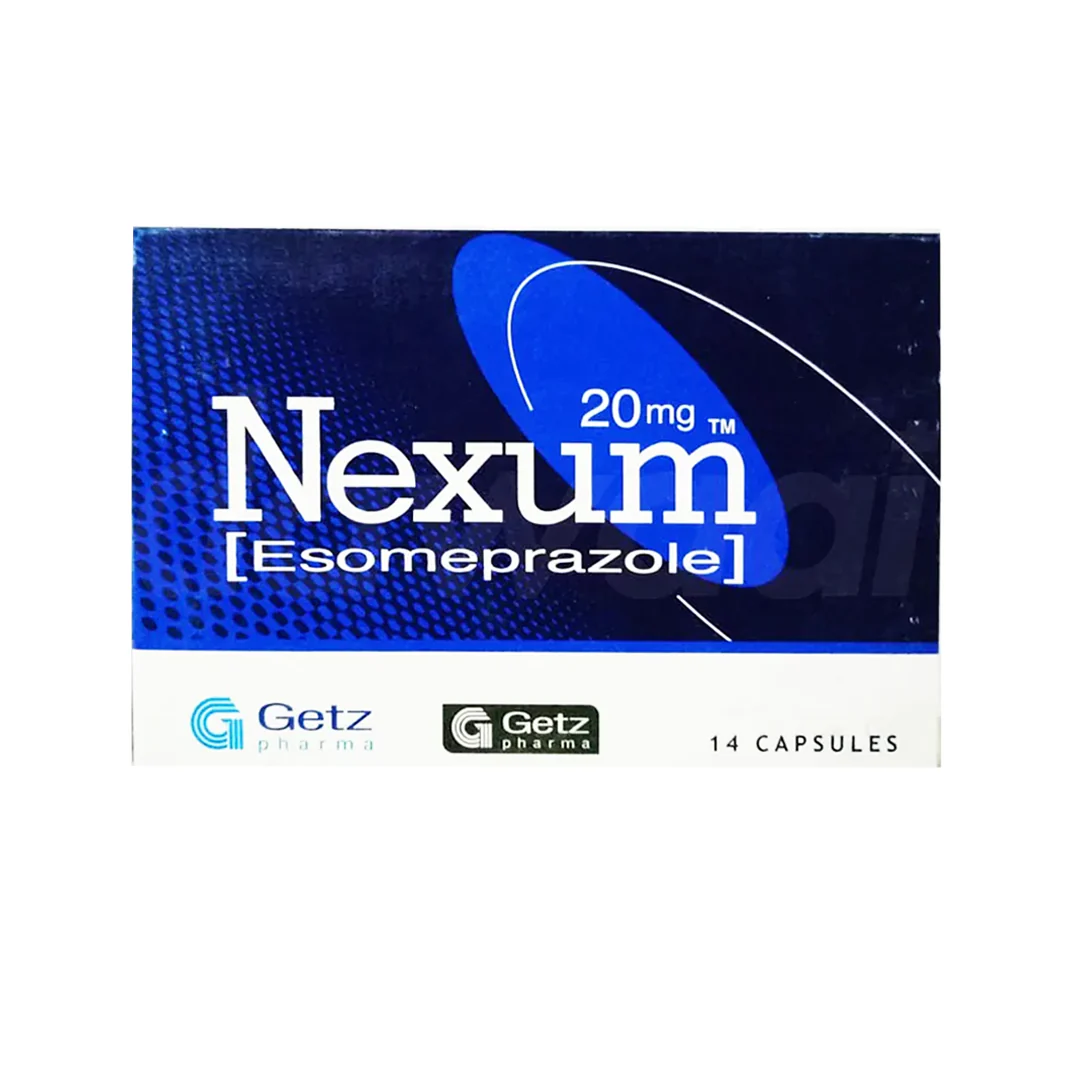Nexum (Esomeprazole) 20mg, 14 Ct - Getz Pharma