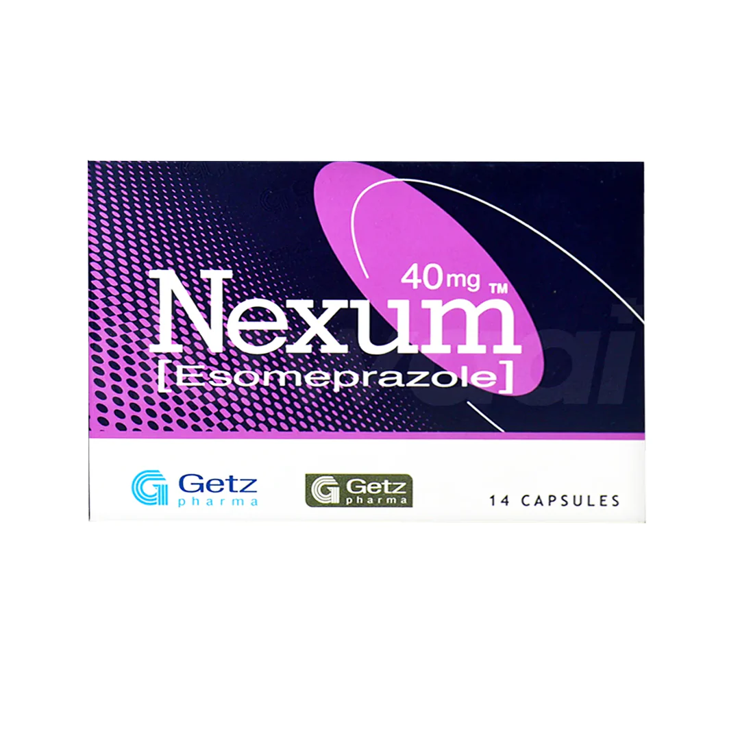 Nexum (Esomeprazole) 40mg, 14 Ct - Getz Pharma