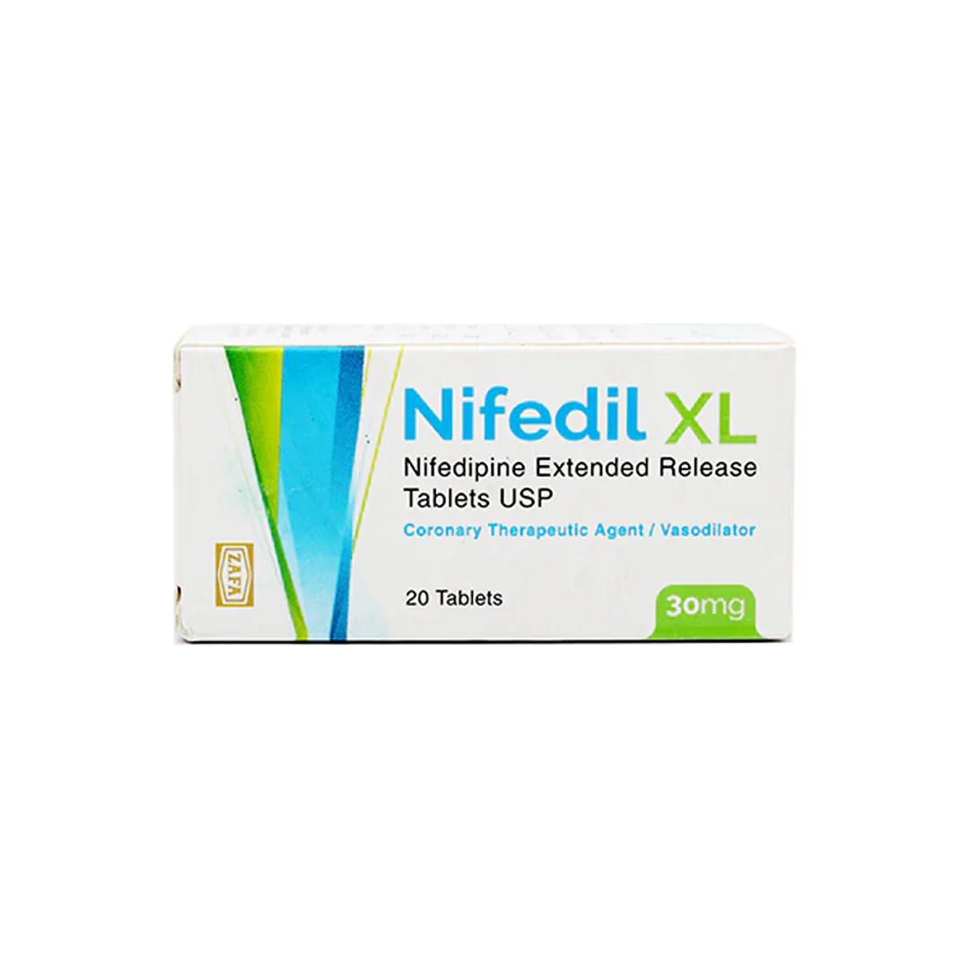 Nifedil XL (Nifedipine) 30mg, 20 Ct - Zafa