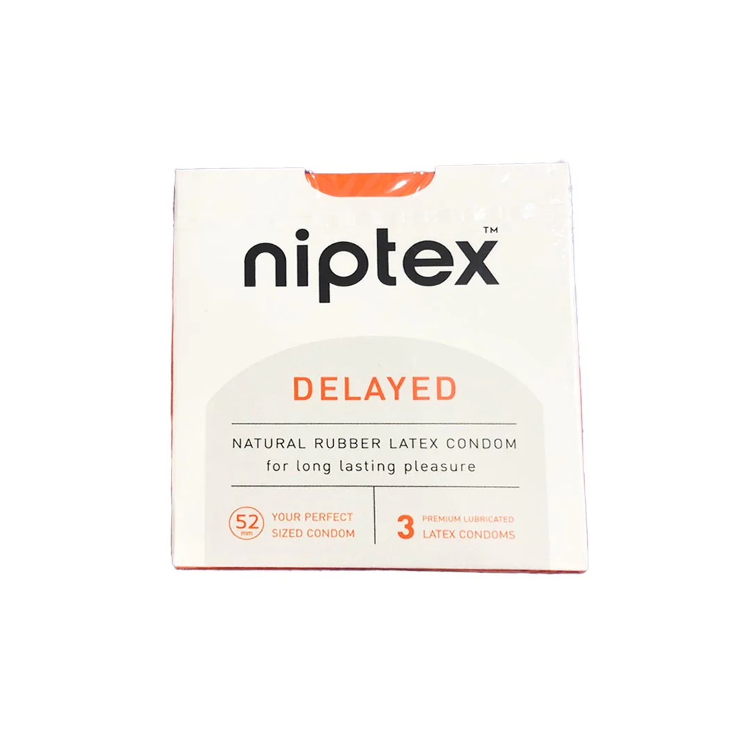 Niptex Delayed Condoms, 3 Ct