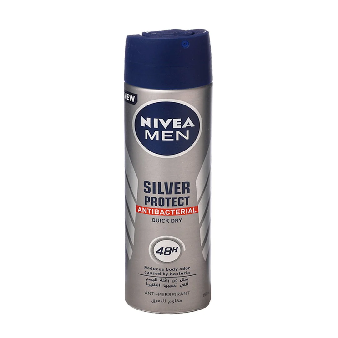 Nivea Men Silver Protect Quick Dry Body Spray, 150ml