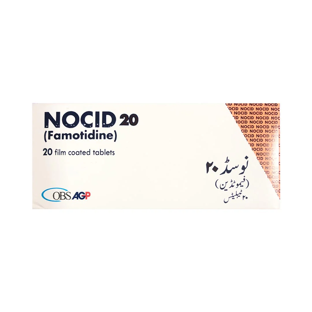 Nocid (Famotidine) 20mg, 20 Ct - AGP