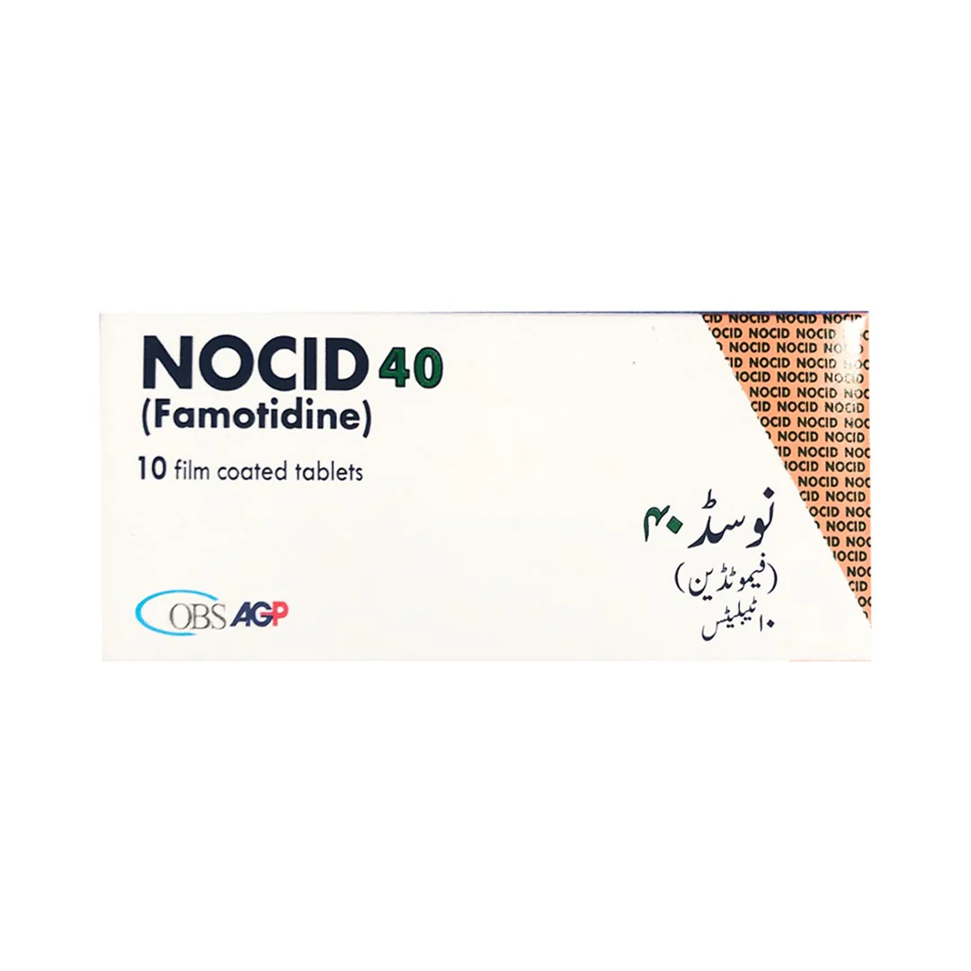 Nocid (Famotidine) 40mg, 10 Ct - AGP