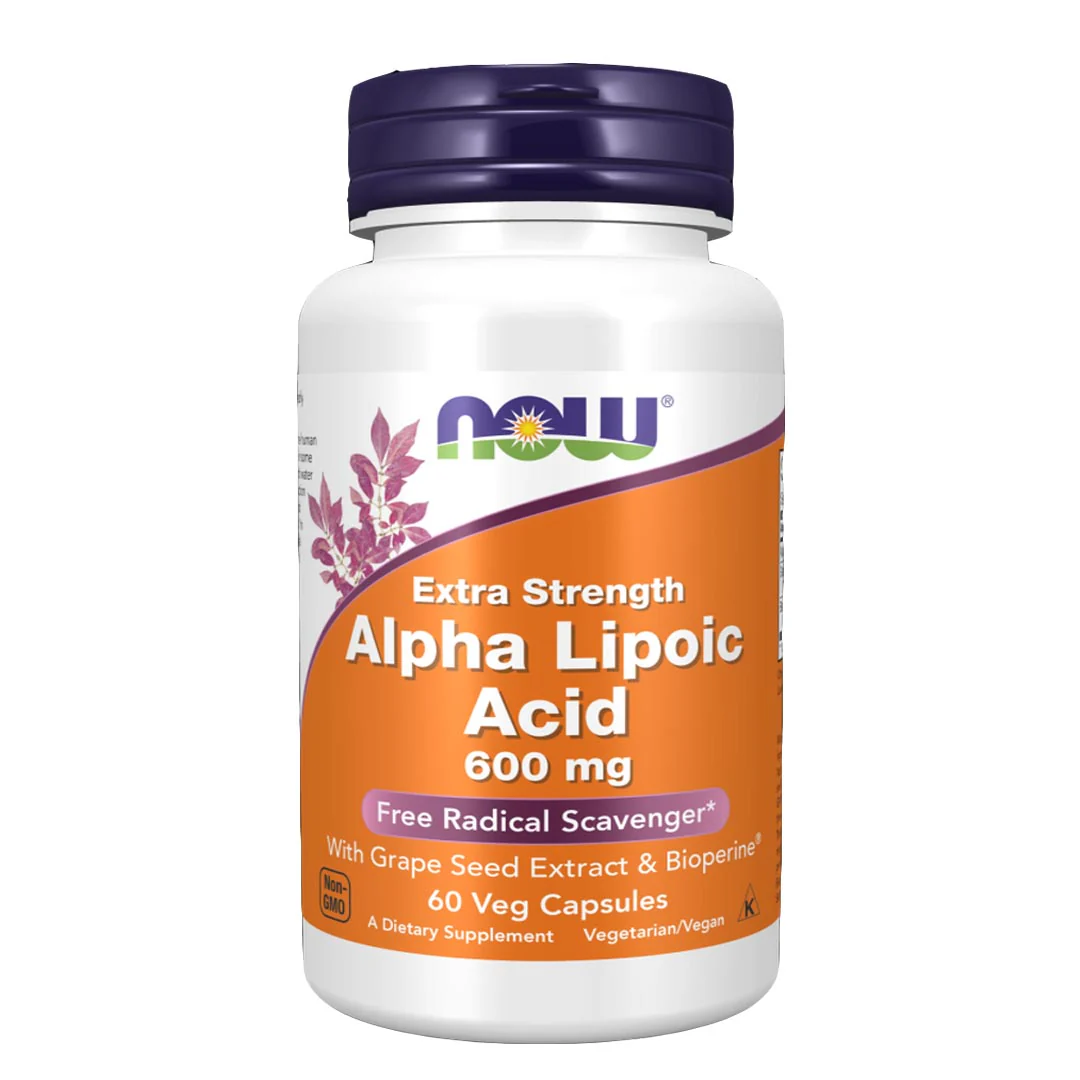 NOW Alpha Lipoic Acid 600mg, 60 Ct