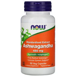 NOW Ashwagandha 450mg, 90 Ct