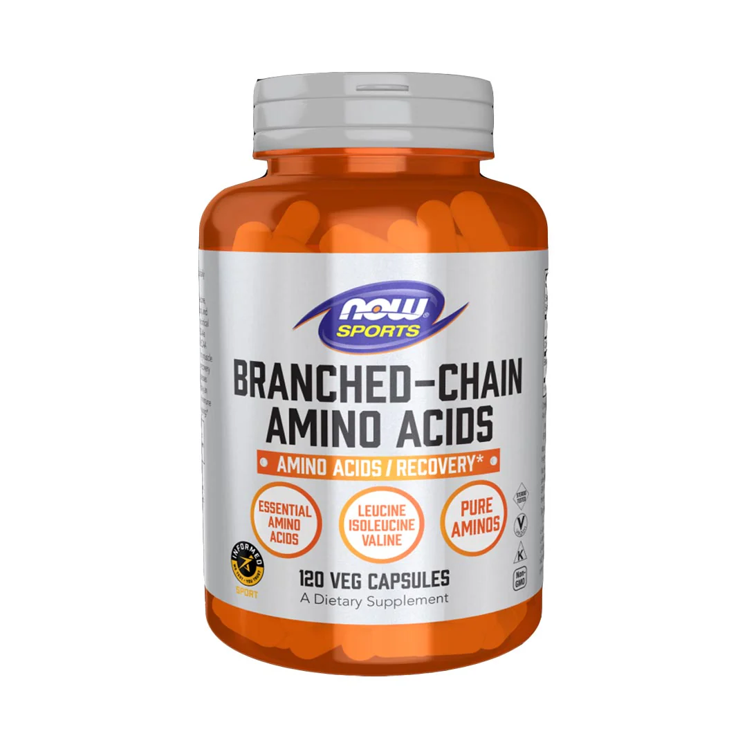 NOW Sports Branched Chain Amino Acids (BCAA), 120 Ct