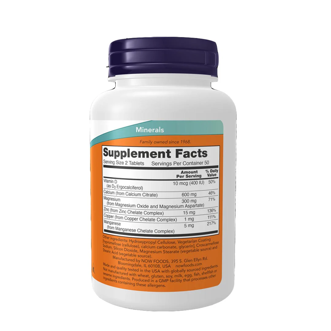 NOW Calcium Citrate, 100 Ct - Image 2