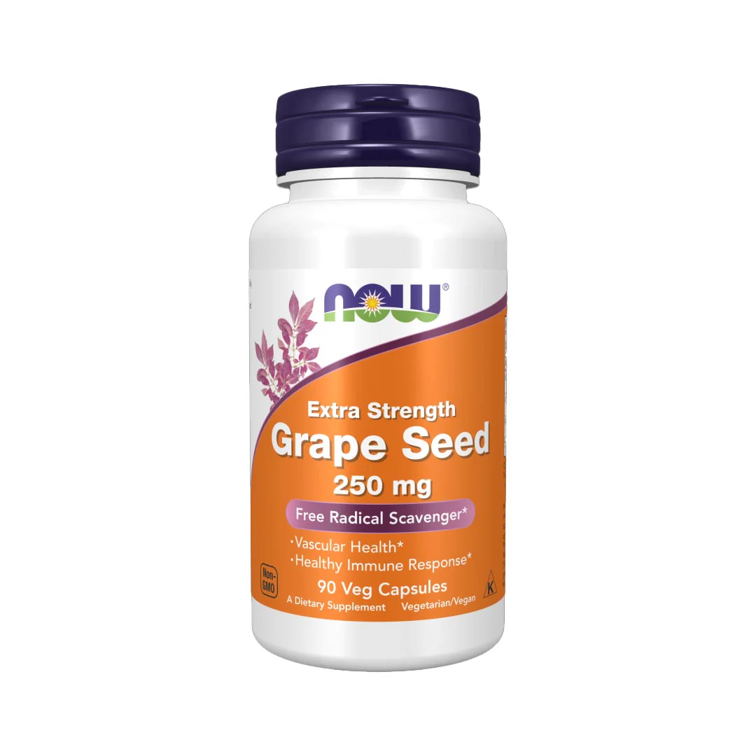 NOW Grape Seed Extract Extra Strength 250mg, 90 Ct