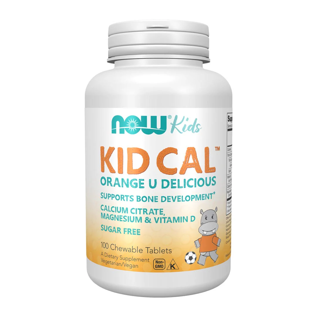 NOW Kids Kid Cal Chewable Tablets, 100 Ct