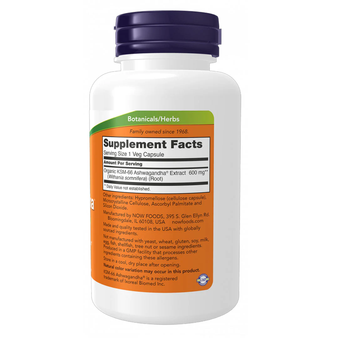 Now KSM-66 Ashwagandha 600mg, 90 Ct - Image 2