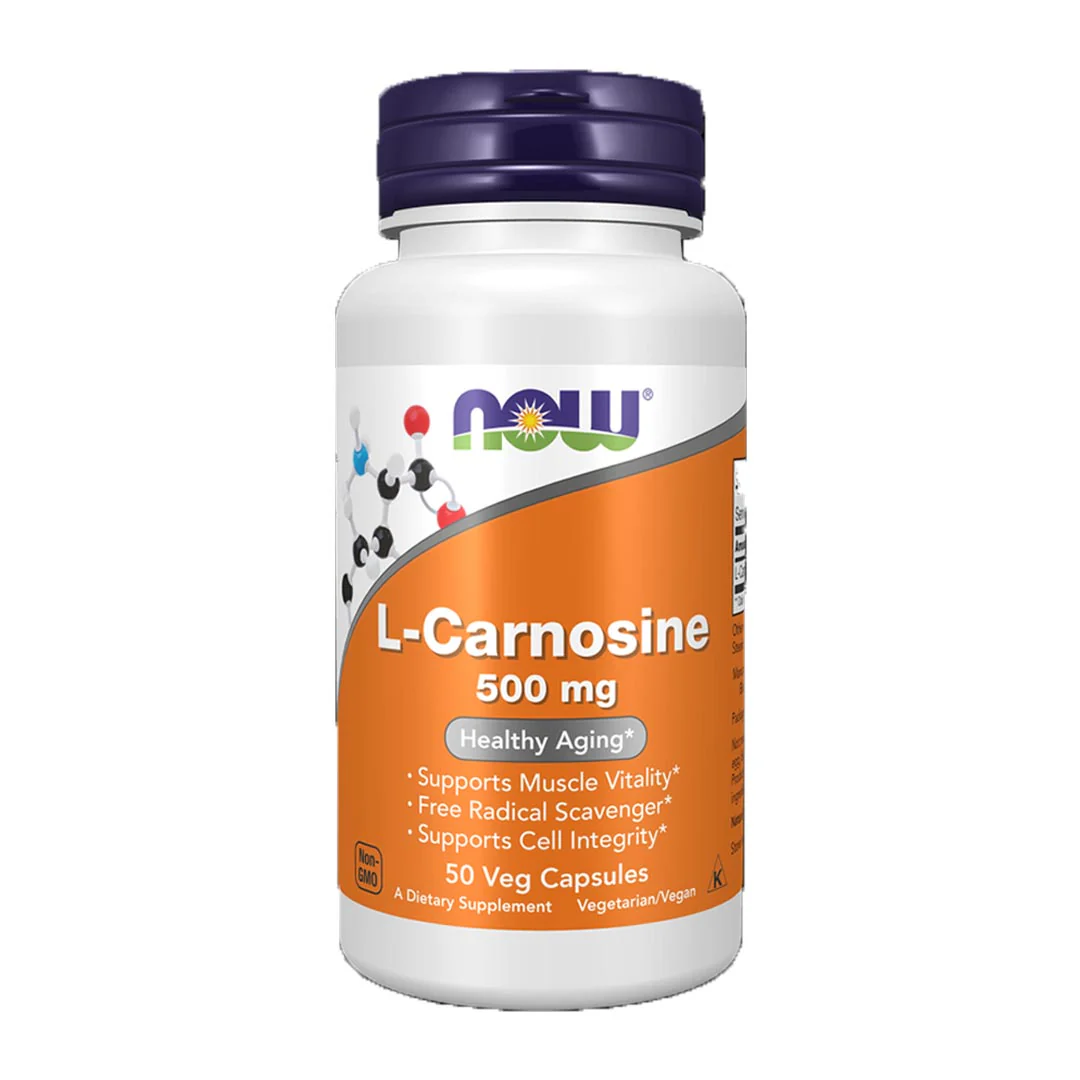 NOW L-Carnosine 500mg, 50 Ct