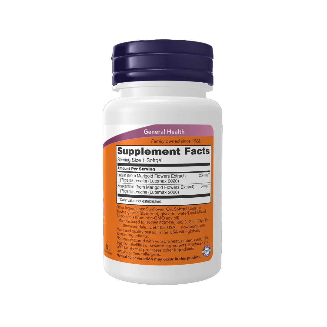 NOW Lutein & Zeaxanthin, 60 Ct - Image 2