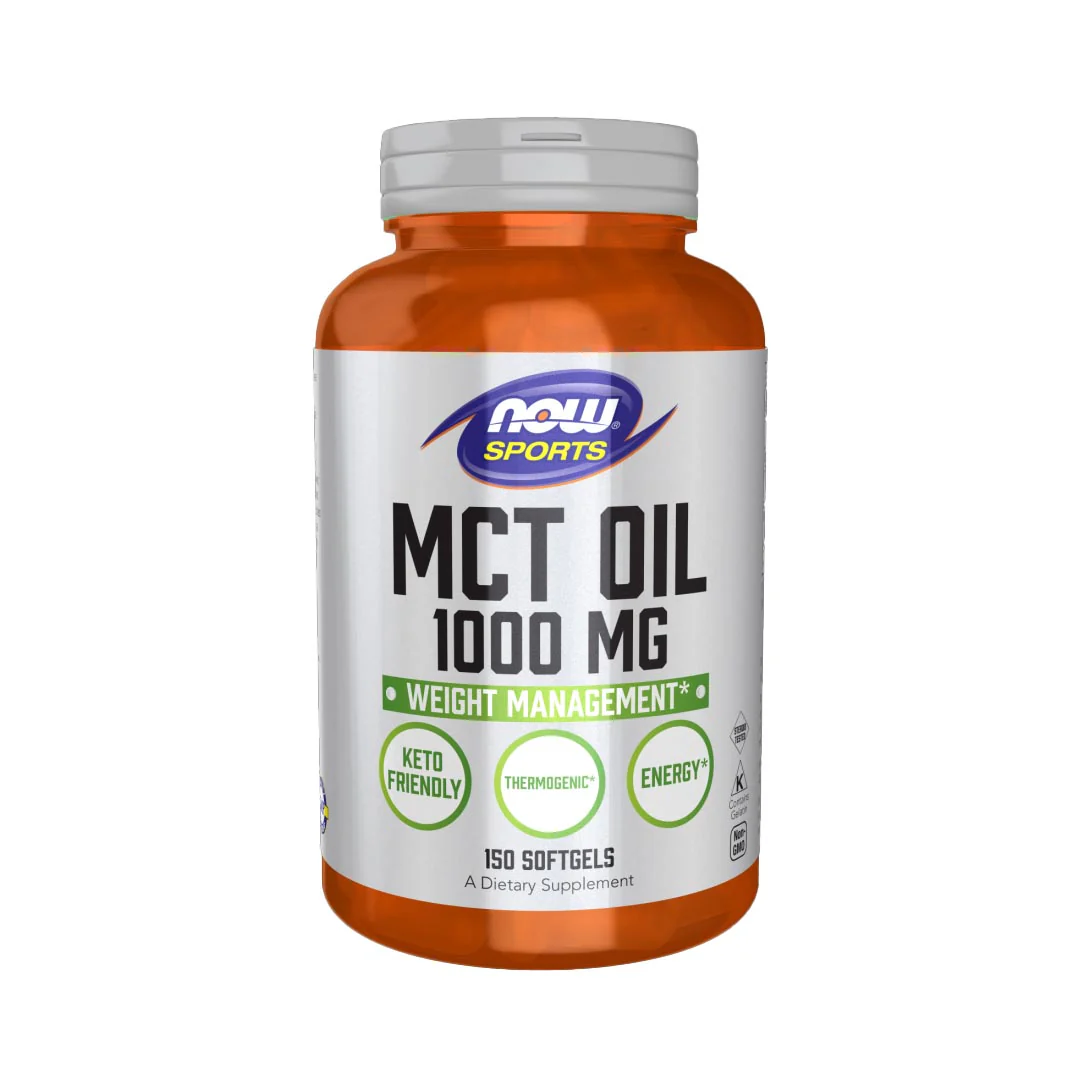 NOW Sports MCT Oil 1000mg, 150 Ct
