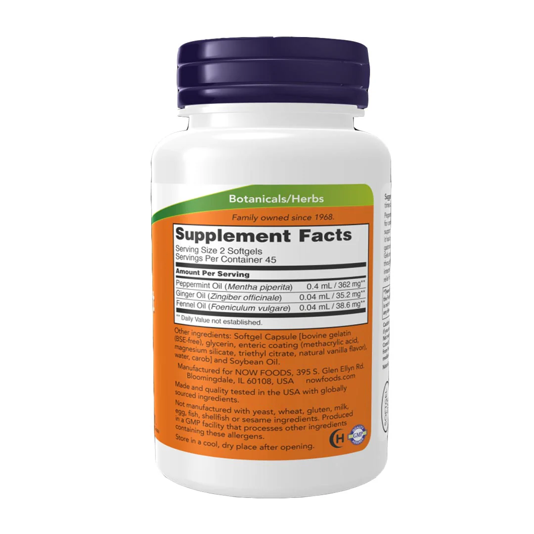 NOW Peppermint Gels, 90 Ct - Image 2