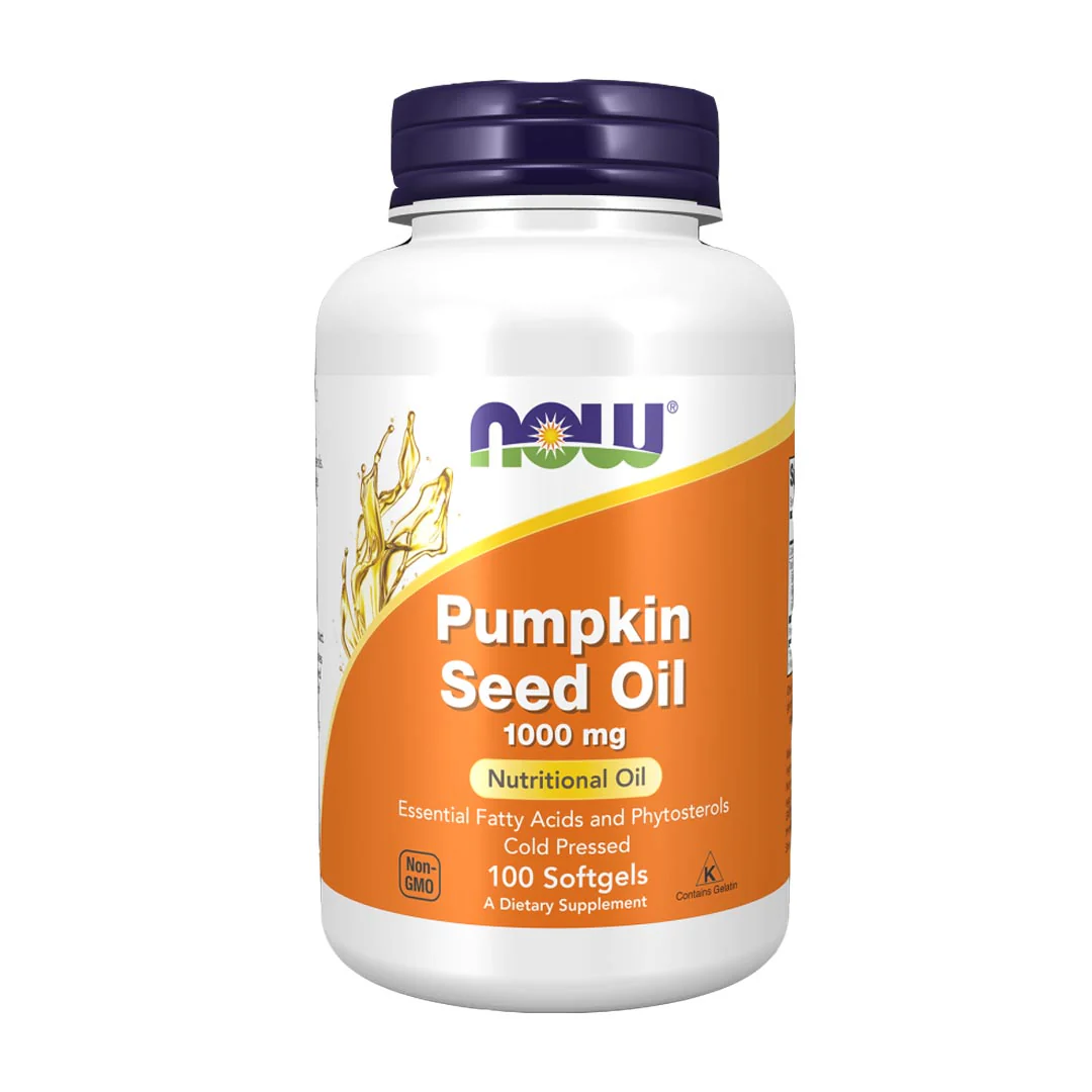 NOW Pumpkin Seed Oil 1000mg, 100 Ct