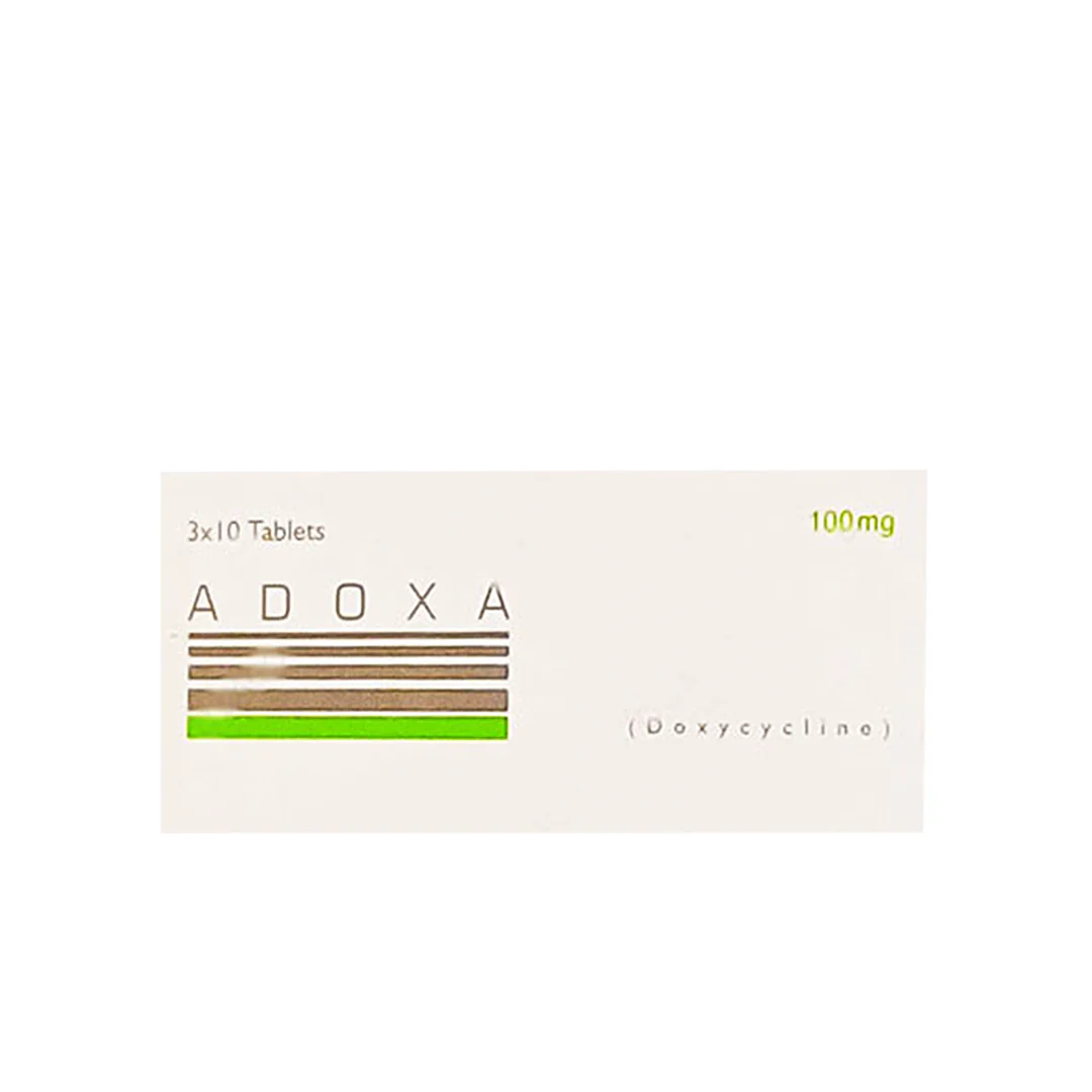 Adoxa (Doxycycline) 100mg, 30 Ct - Pharma Health