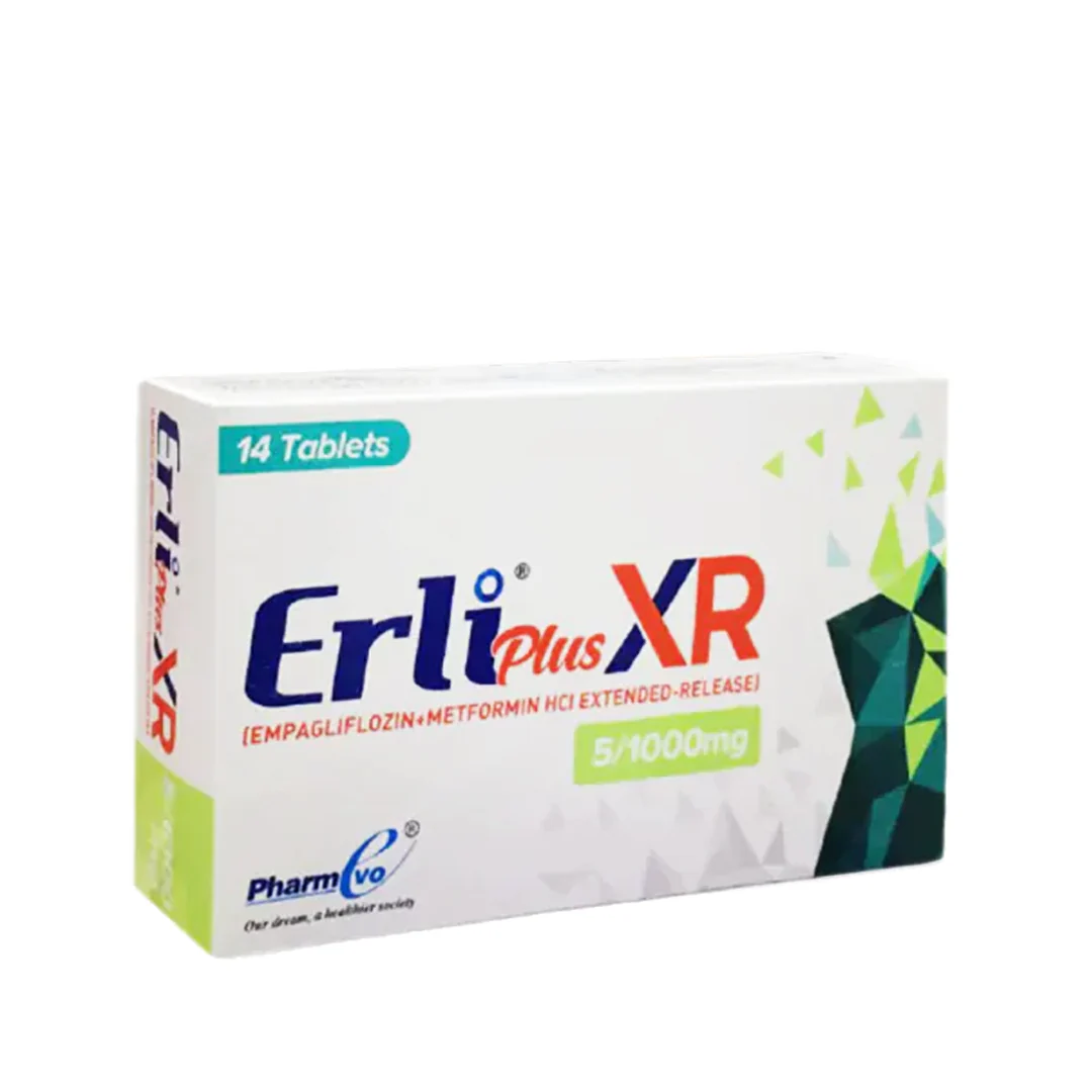 Erli Plus XR (Empagliflozin + Metformin) 5/1000mg, 14 Ct - PharmEvo