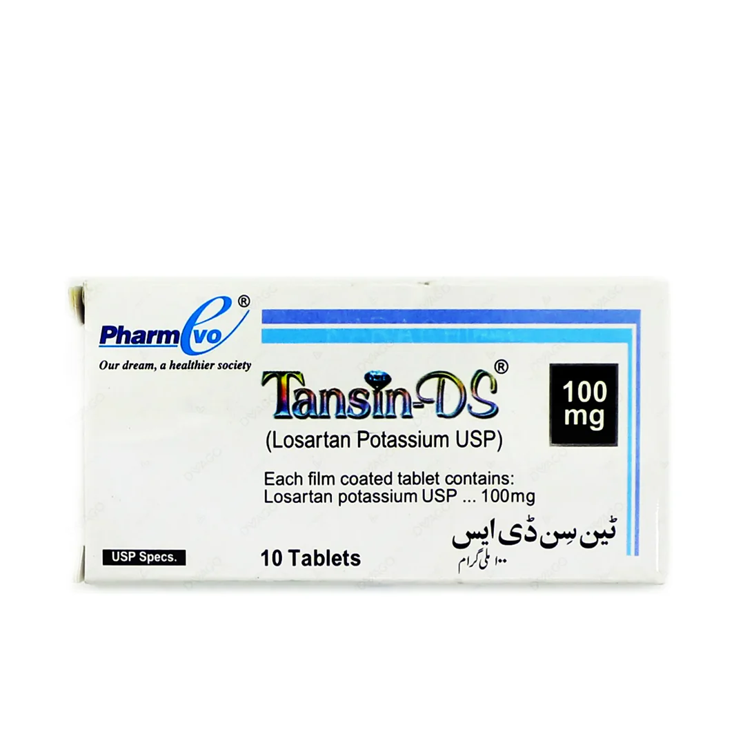 Tansin-DS (Losartan) 100mg, 10 Ct - PharmEvo