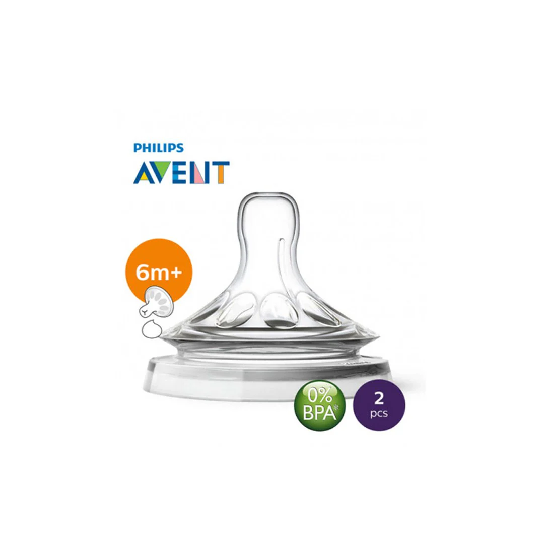 Philips Avent Natural Teats 6m+, 2 Ct