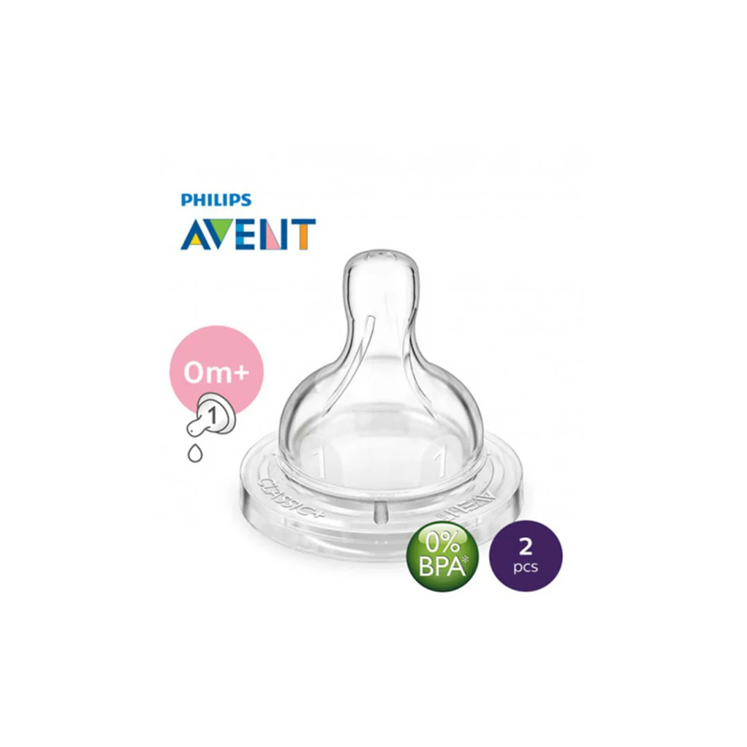 Philips Avent Natural Teats Newborn 0m+, 2 Ct