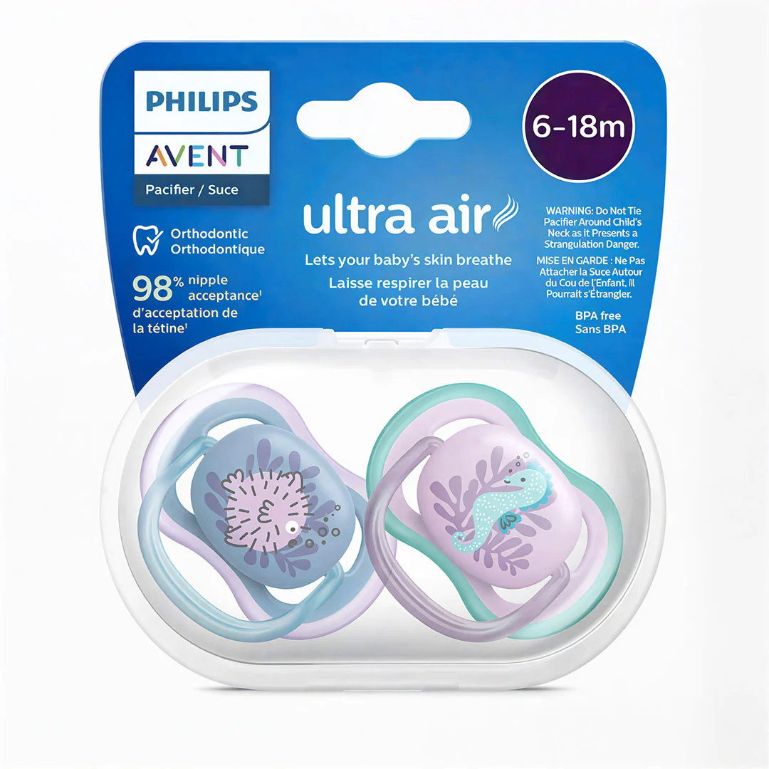 Philips Avent Soother Ultra Air (SCF 085/61) 6-18m, 2 Ct