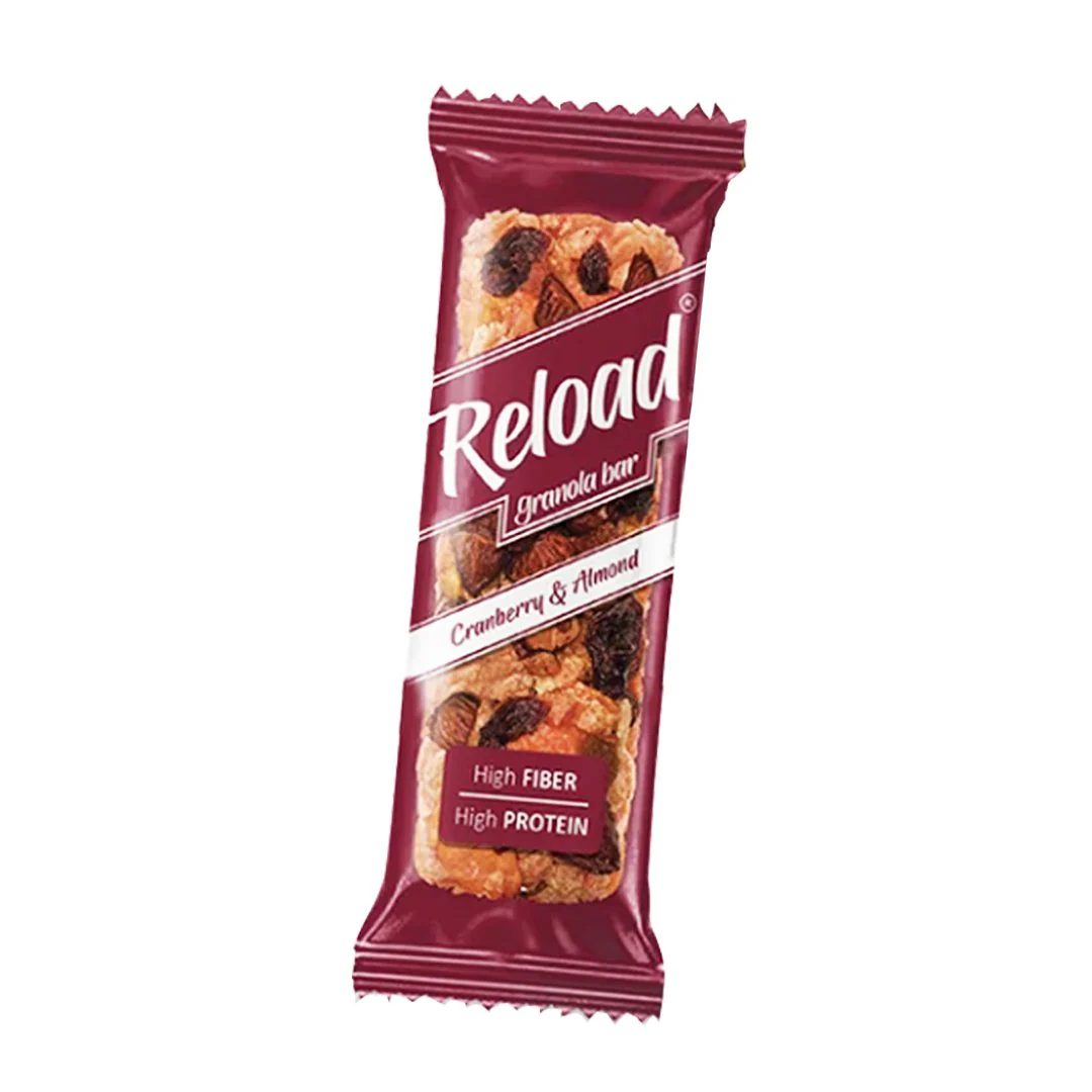 Reload Cranberry & Almond Granola Bar 30g, 1 Ct