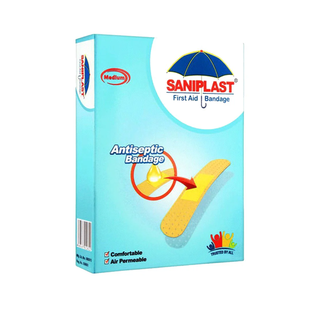 Saniplast First Aid Antiseptic Bandage Medium, 20 Ct