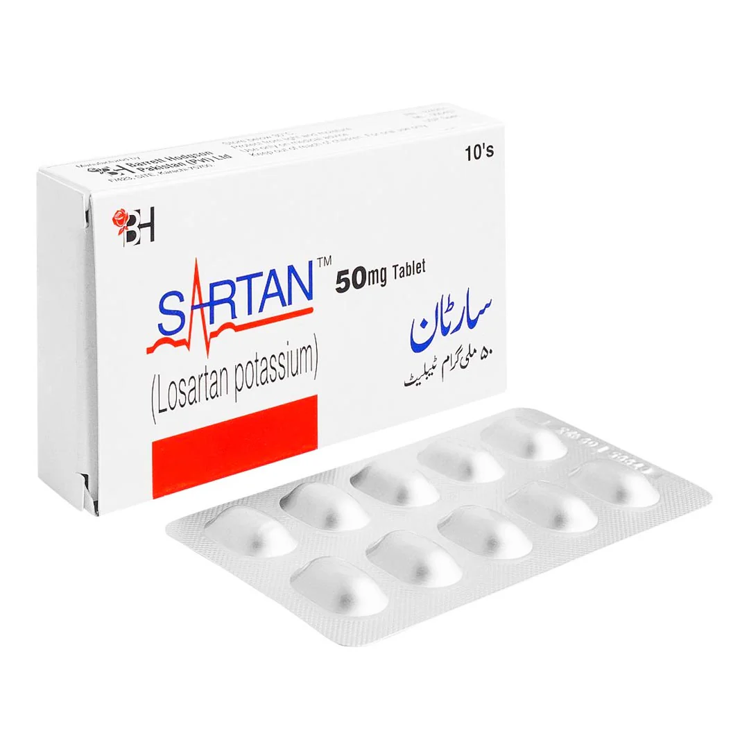Sartan (Losartan) 50mg, 10 Ct - Barrett Hodgson