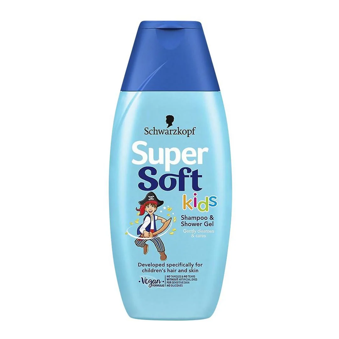Schwarzkopf Super Soft Kids Shampoo & Shower Gel, 250ml