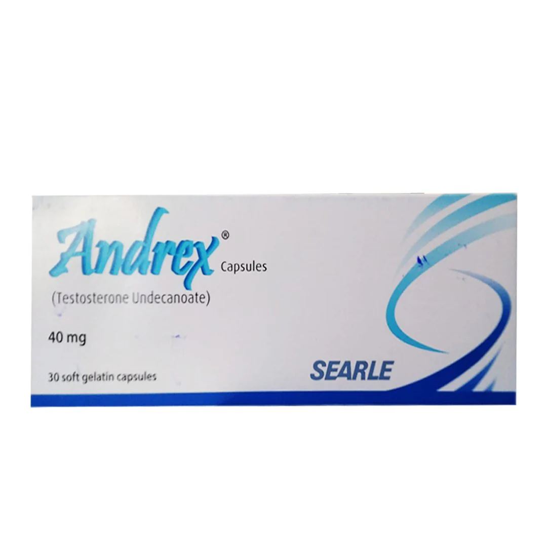 Andrex (Testosterone) 40mg, 30 Ct - Searle
