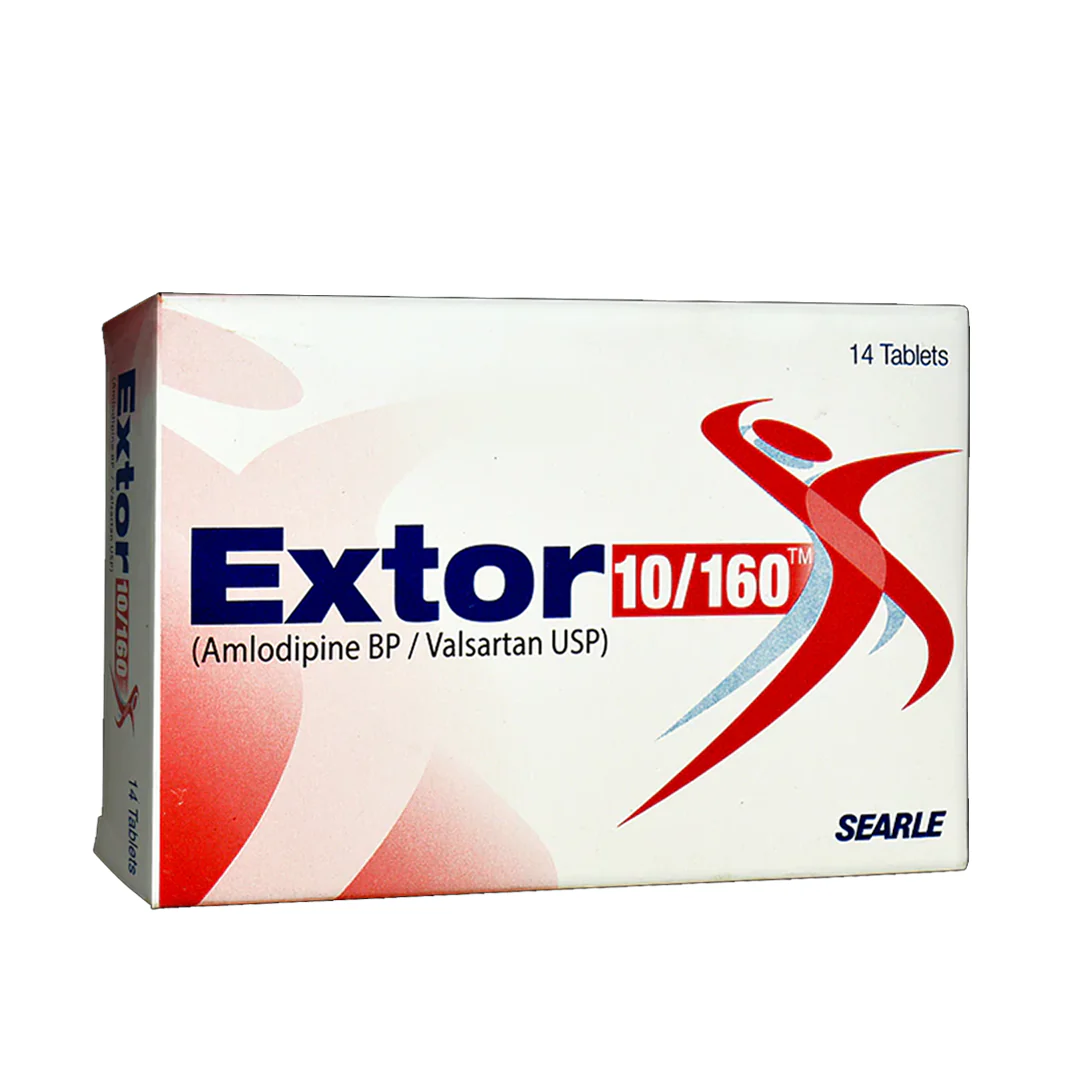 Extor (Amlodipine/Valsartan) 10/160mg, 14 Ct - Searle