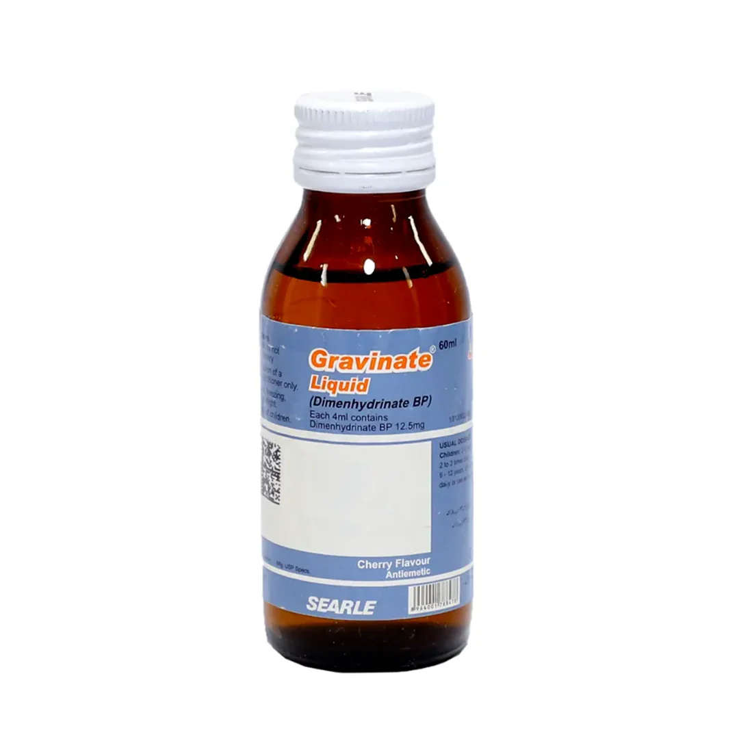 Gravinate (Dimenhydrinate) Liquid, 60 ml - Searle