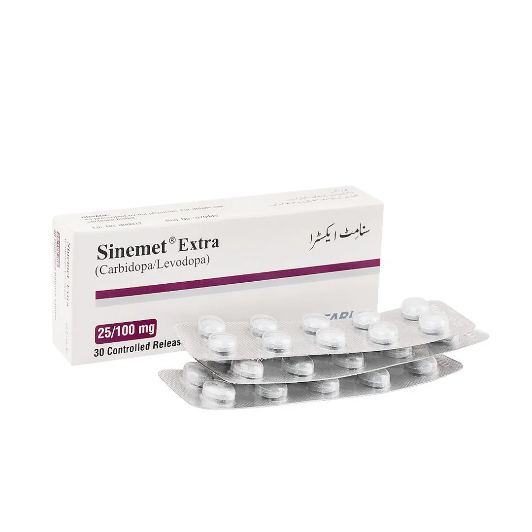 Sinemet Extra (Carbidopa/Levodopa) 25/100mg, 30 Ct - Searle