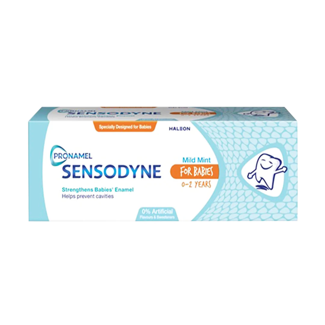 Sensodyne Mild Mint Toothpaste for Babies (0-2 Yrs), 50g