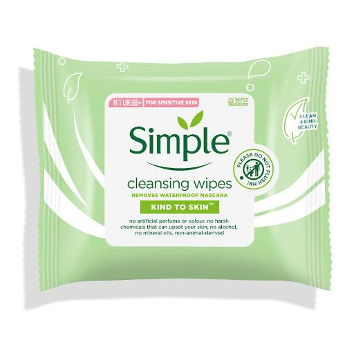 Simple Cleansing Wipes, 25 Ct