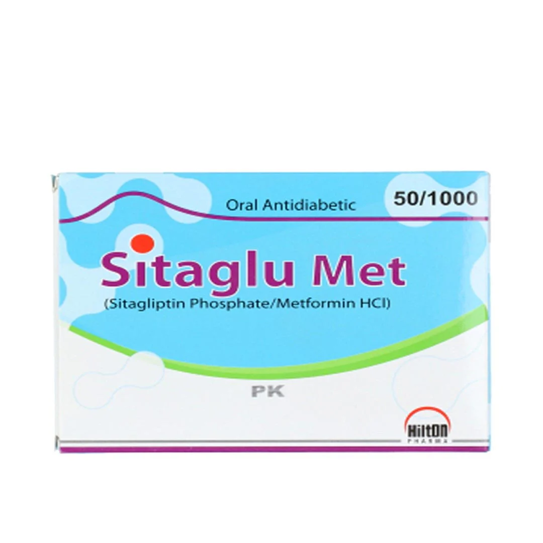 Sitaglu Met (Sitagliptin/Metformin) 50/1000mg, 28 Ct - Hilton