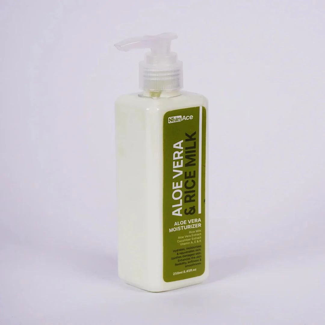 SkinAce Aloe Vera with Rice Milk Moisturizer, 250ml