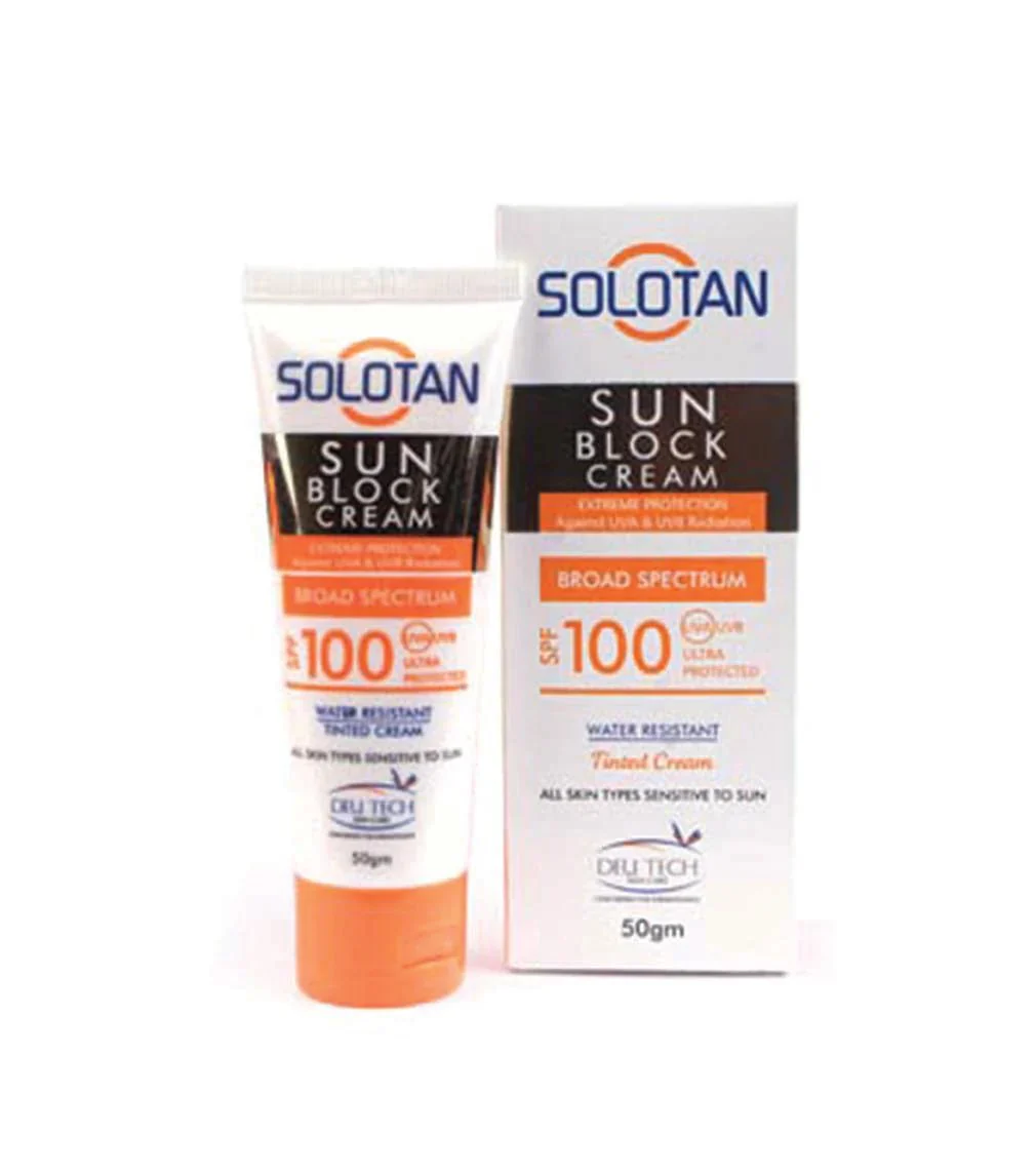 Solotan Sun Block Cream SPF 100, 50g