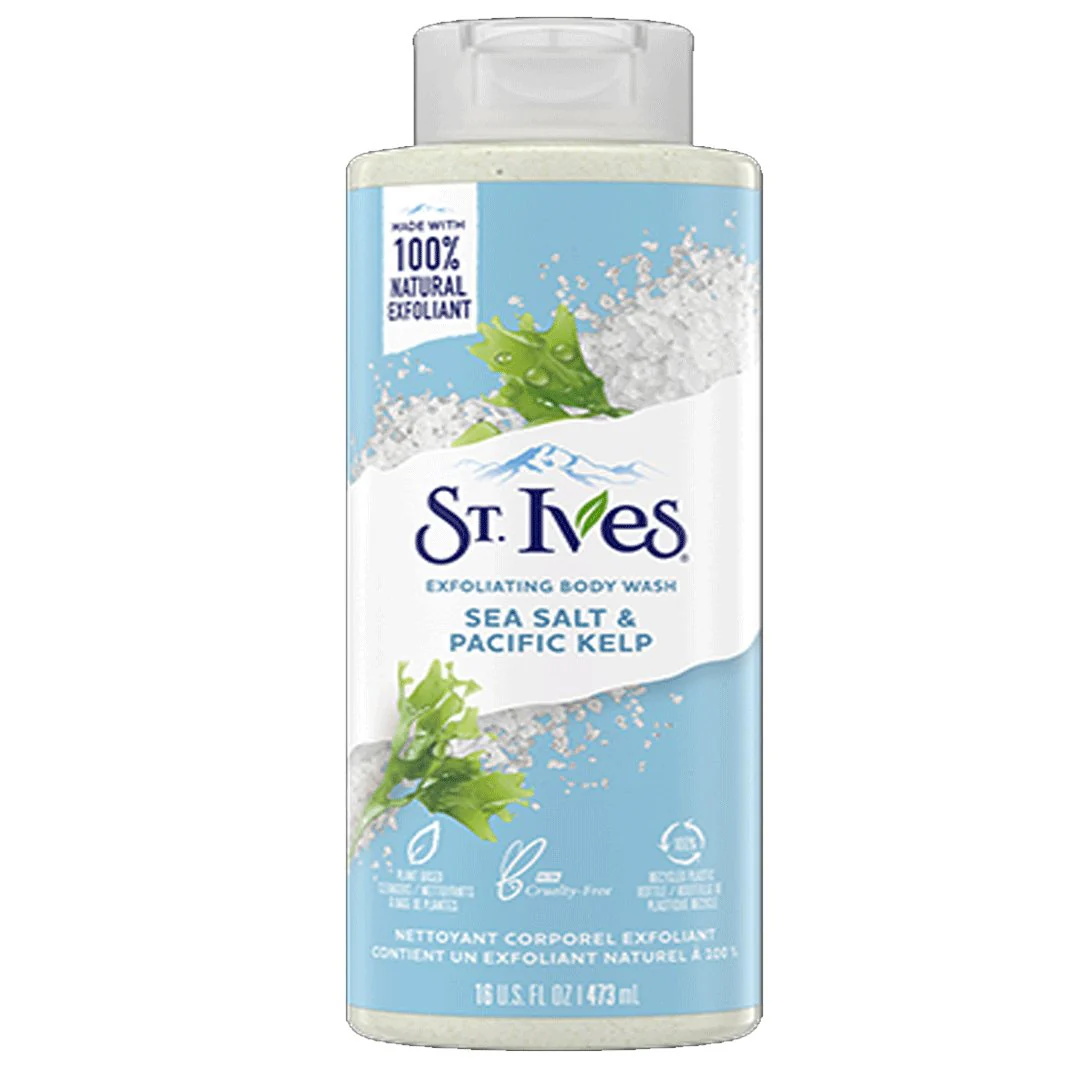 St. Ives Sea Salt & Pacific Kelp Exfoliating Body Wash, 473ml
