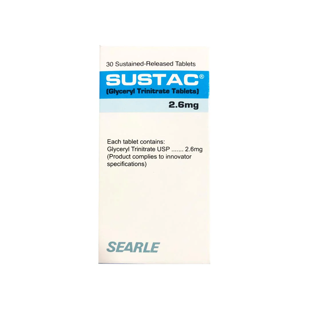 Sustac (Glyceryl) 2.6mg, 30 Ct - Searle