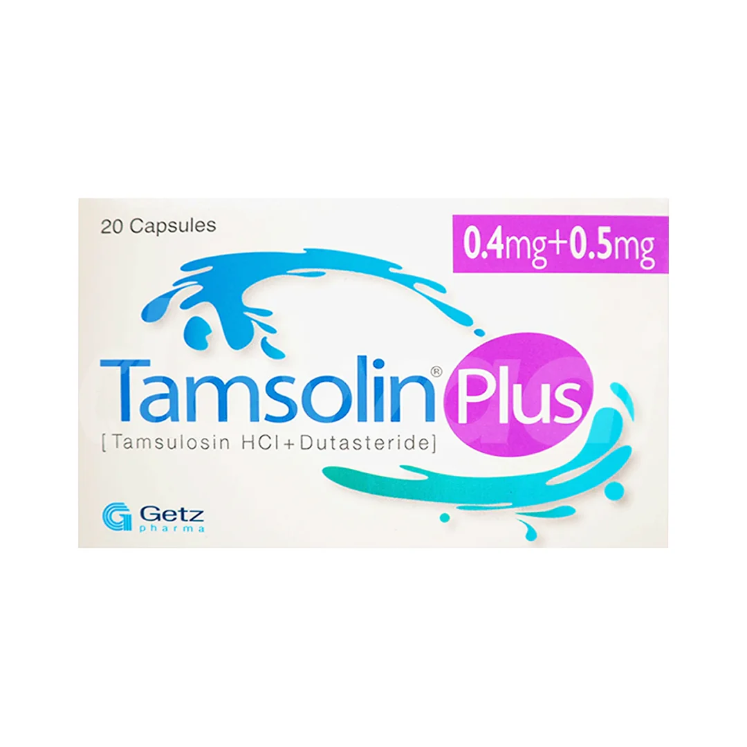 Tamsolin Plus (Tamsulosin/Dutasteride) 0.4/0.5mg, 20 Ct - Getz Pharma