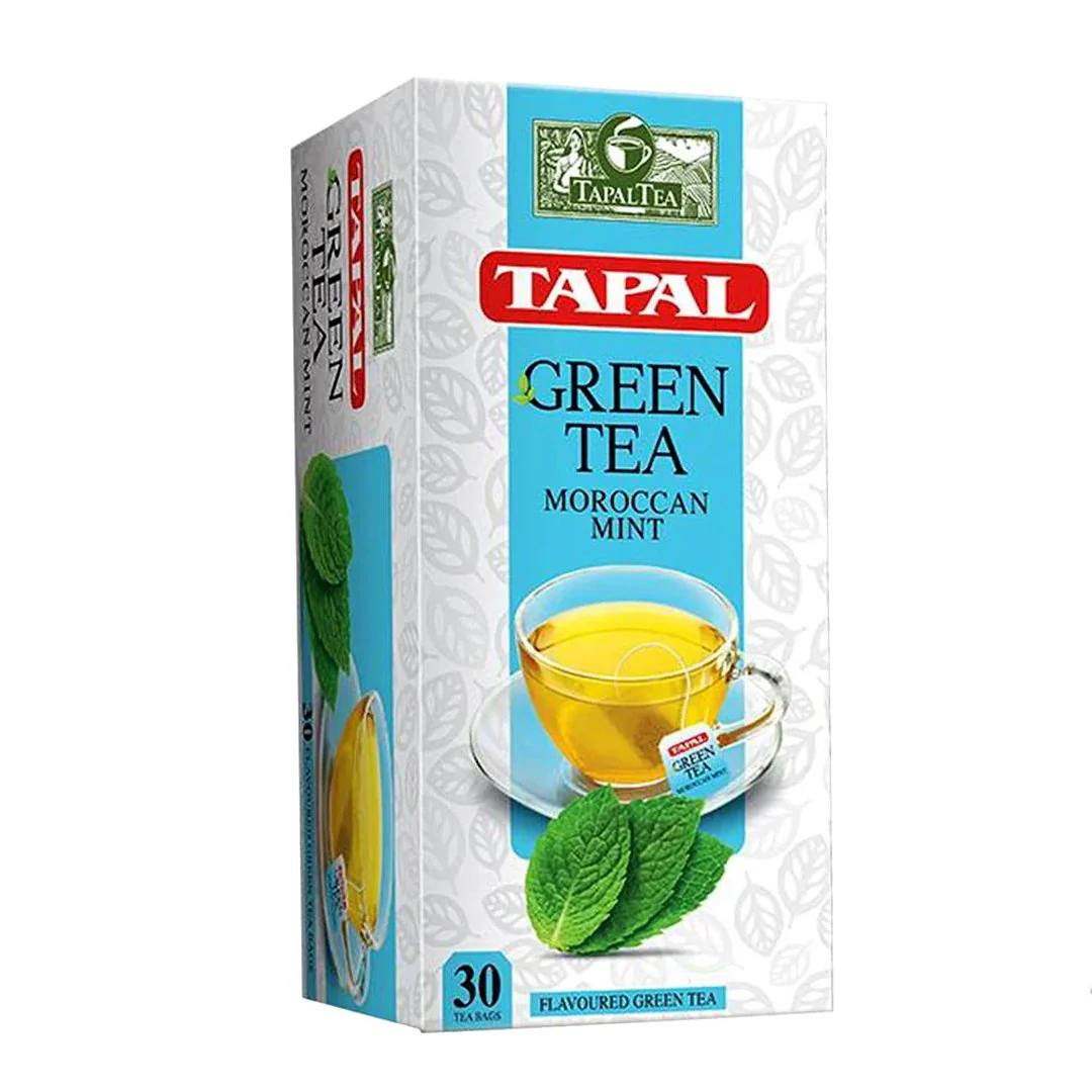 Tapal Green Tea Moroccan Mint Tea Bags, 30 Ct