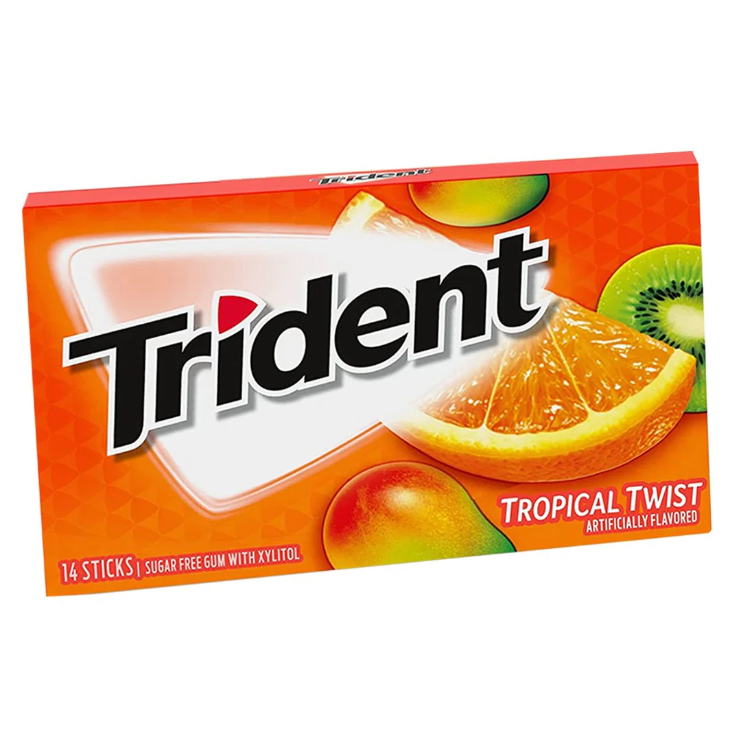 Trident Tropical Twist Flavor Chewing Gum