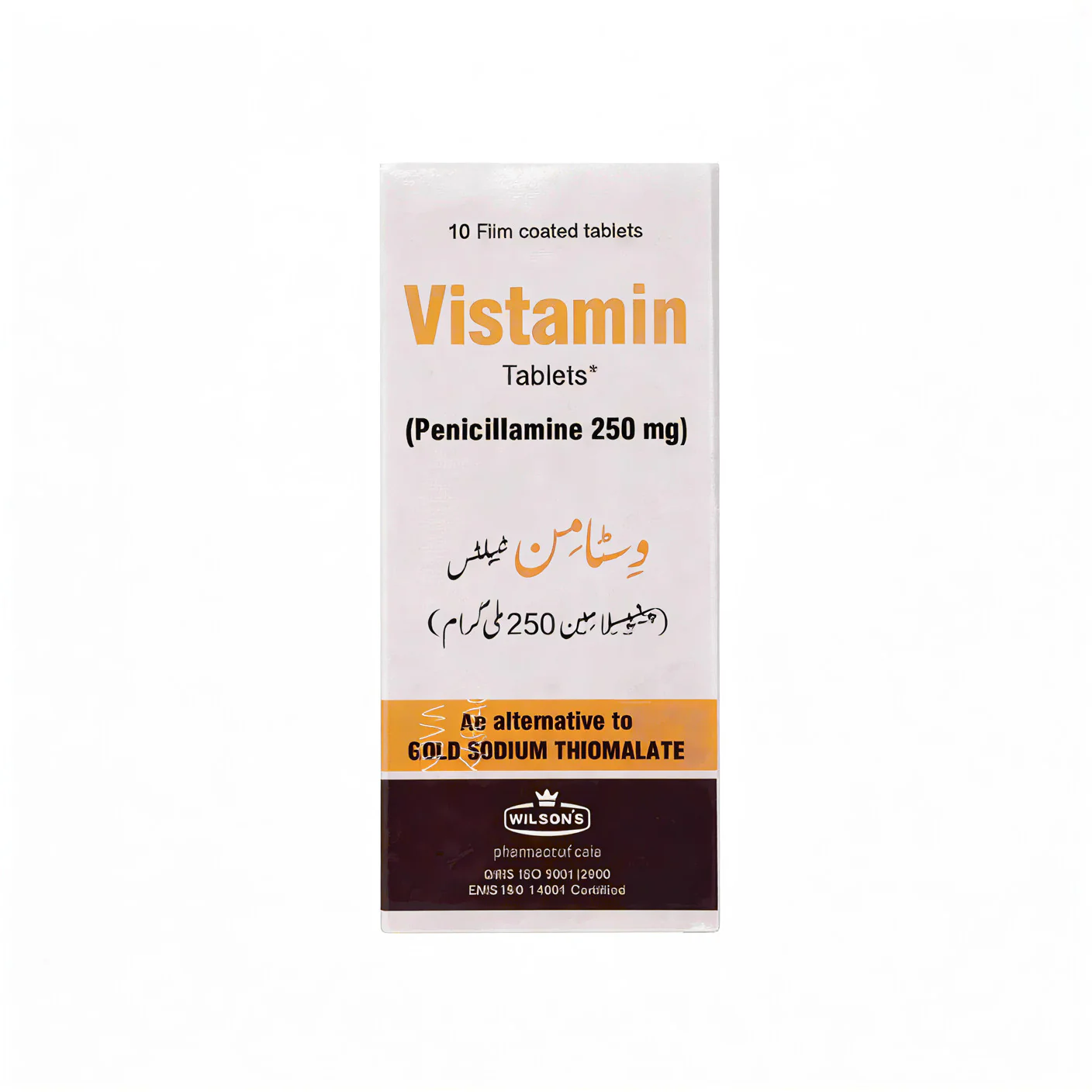 Vistamin (Penicillamine) 250 mg, 10 Ct - Wilson's