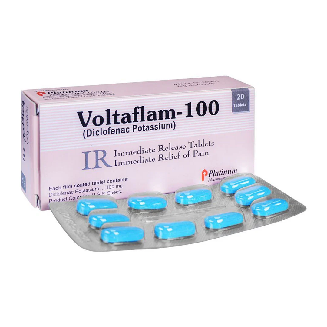 Voltaflam-100 (Diclofenac) 100mg, 20 Ct - Platinum Pharma