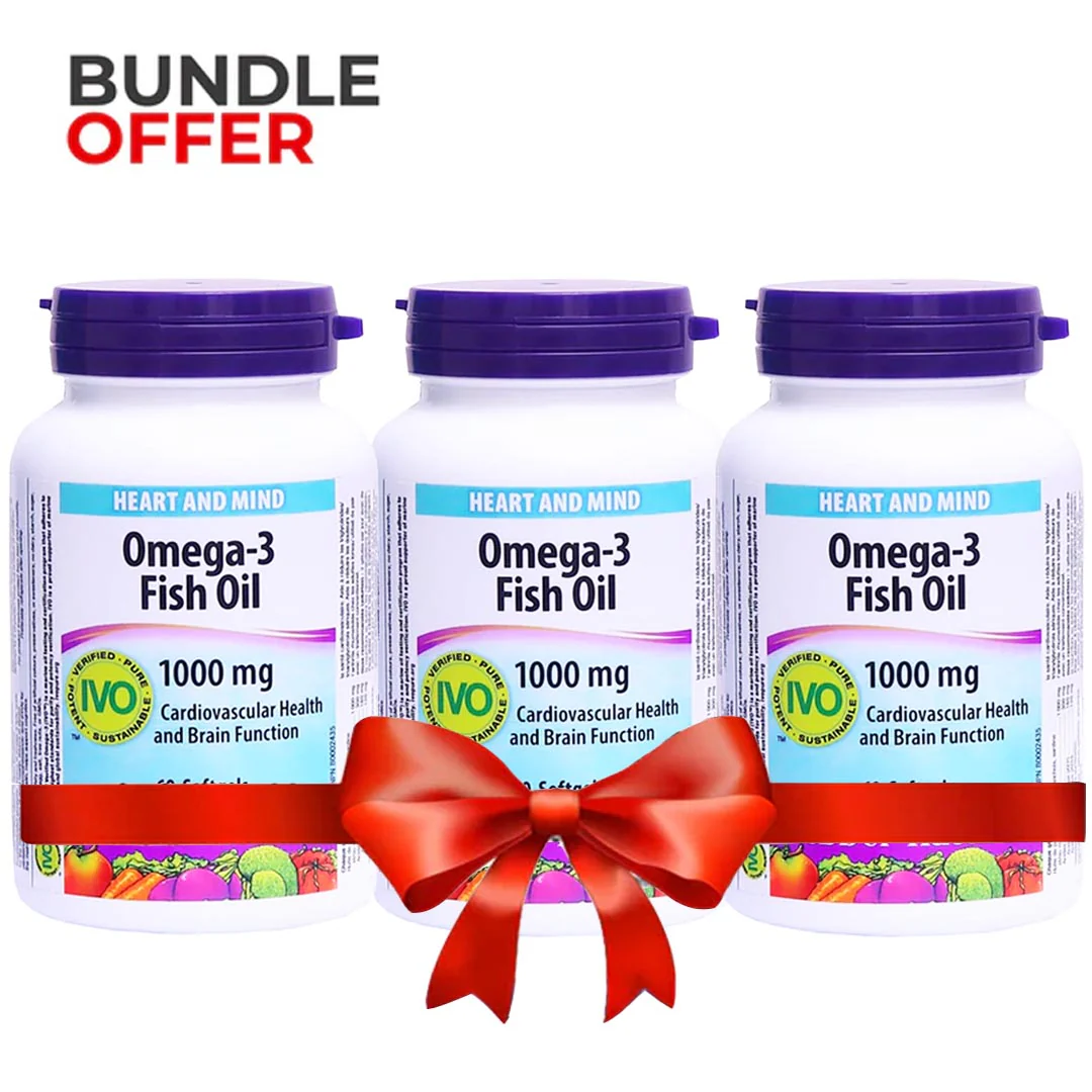 Webber Naturals Omega-3 Fish Oil 1000mg, 60 Ct - Image 3
