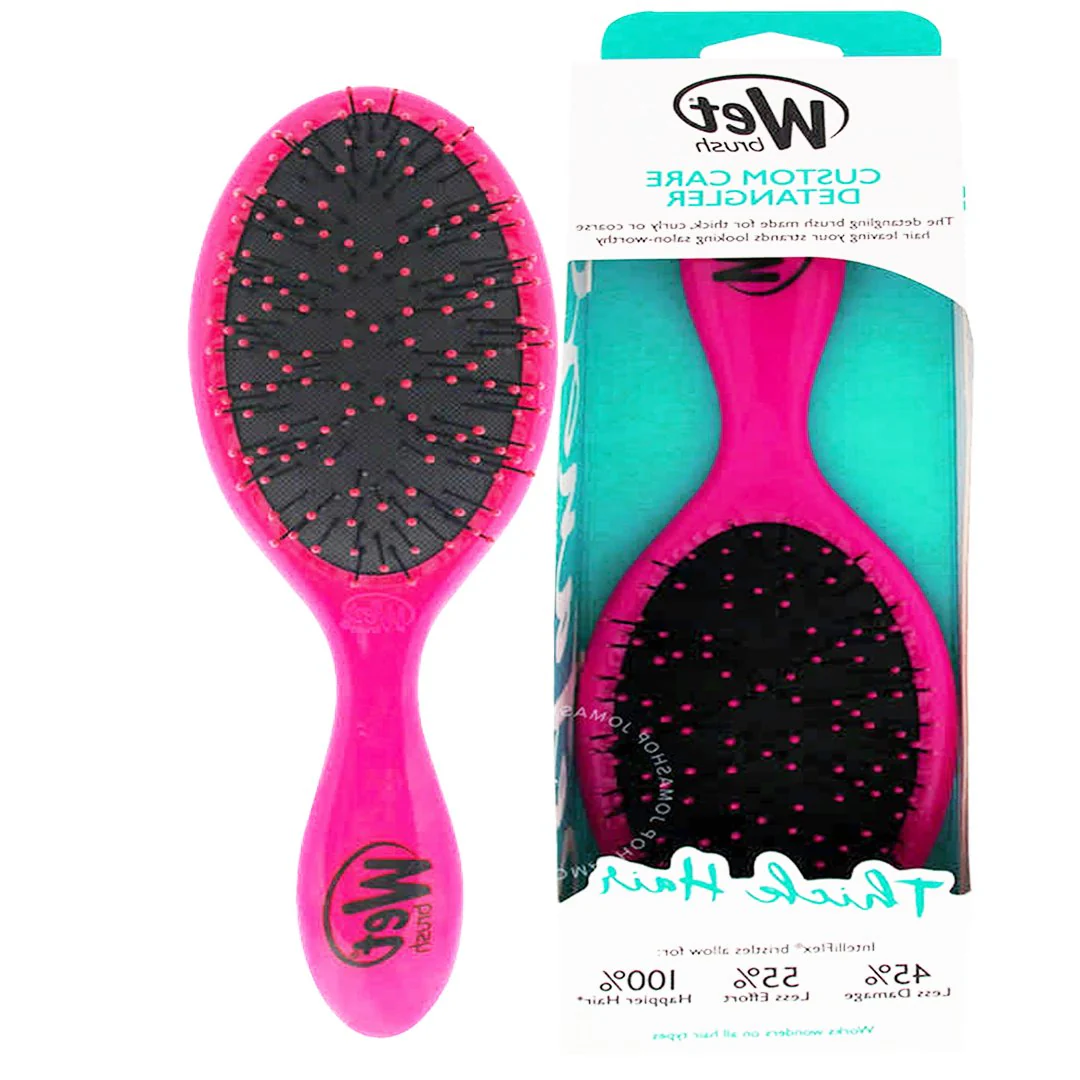 Wet Brush Custom Care Detangler Thick Hair Brush Pink