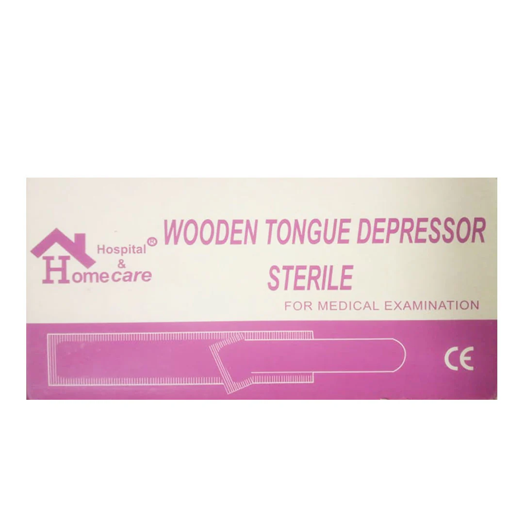 Wooden Tongue Depressor Sterile, 100 Ct